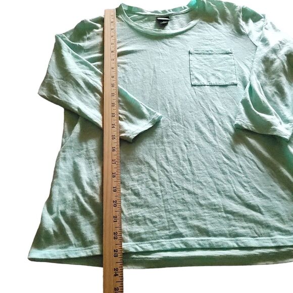 PATAGONIA Women's Top Front Pocket 3/4 Sleeve In Aqua Size Small - Picture 12 of 13